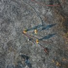 Toma aérea de uno de los flagelos