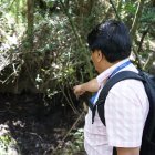 En el parque Guangüiltagua continuaban las pericias del caso de Letty Cando.