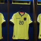 El camerino está listo para los jugadores de Ecuador.