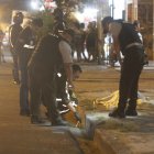 Personal de la Policía Nacional levantó indicios en el lugar de los hechos. Se investiga.