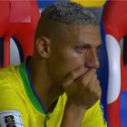 Richarlison se echó a llorar cuando salió reemplazado en el duelo que Brasil disputaba ante Bolivia, en el arranque de las eliminatorias al Mundial del 2026.