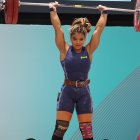 Angie Palacios demostró que es una de las mejores exponentes en el levantamiento de pesas a nivel mundial.