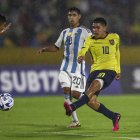 Kendry Páez (d) fue clave en la selección sub-17 de Ecuador, durante el Sudamericano de la categoría que se dio en el país.