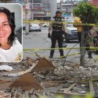 El cuerpo de María de Lourdes López  quedó aplastado.