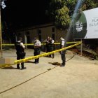 La Policía acordonó la escena del crimen en El Laurel.