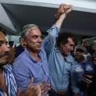 Jorge Bonnard (d) asumió la vicepresidencia de Emelec, tras ganar las elecciones presidenciales junto a José Pileggi.