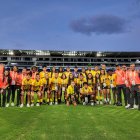 Toda la delegación de Barcelona en la Copa Libertadores.