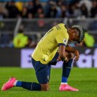 Kevin Rodríguez, y su primer gol en la eliminatoria.