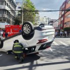 Siniestro de tránsito en las calles Italia y Vancouver.