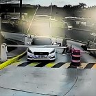 El intento de robo quedó registrado en las cámaras de vigilancia del conjunto residencial.