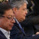 Gustavo Petro, Presidente de Colombia y Guillermo Lasso, Presidente de Ecuador.