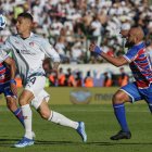 Liga de Quito está empatando ante Fortaleza.