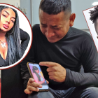 Marco Antonio Palomino llora al observar en el celular la foto de su hija Nicol. Pide que se esclarezca su muerte.