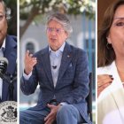 Gustavo Petro, Presidente de Colombia; Guillermo Lasso, Presidente de Ecuador, y Dina Boluarte, Presidenta de Perú.