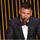 Lionel Messi durante la gala del Balón de Oro 2023.