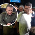 El general William Salamanca, director de la Policía de Colombia, y alias Satanás.