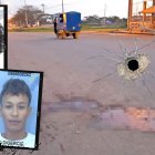 Isaac Jiménez (arriba) y Elías Menéndes fueron asesinados en este lugar.