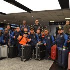 Toda la delegación de Ecuador que está en Argentina jugando el Mundial de fútbol categoría talla baja.
