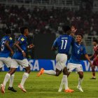 El delantero Allen Obando (11) marcó el gol con el que Ecuador igualó (1-1) ante Indonesia, en el arranque del Mundial sub-17.