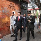 El jurista Erwin Romero acudió a la Inspectoría General de la Policía Nacional la mañana del jueves 16 de noviembre de 2023.