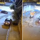 La incursión quedó registrada en un video de una cámara de seguridad.