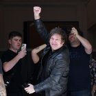 Javier Milei, este domingo al votar.