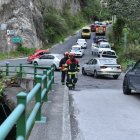 Inspeccionan un puente cerca del sector de Guápulo.