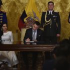 Daniel Noboa firmó decretos designando a sus funcionarios.