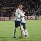Paolo Guerrero celebra el triunfo de Liga de Quito.