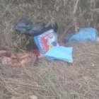 En la maleza quedaron los indicios.