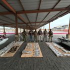 El contenedor fue retenido al arribar al puerto de Guayaquil.