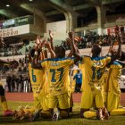 Leones del Norte, en la celebración del triunfo.