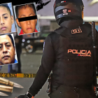 Los cuerpos quedaron sobre la calzada, en los exteriores del centro comercial de la avenida Nicolás Lapentti. Policía llegó al lugar.