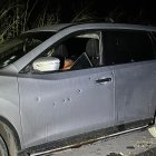 Dentro de este vehículo quedaron las cuatro víctimas mortales.