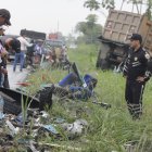 El accidente se produjo en el kilómetro 43 de la vía Durán-El Triunfo.