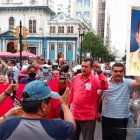 l lunes 4 de diciembre docentes realizaron un plantón en la plaza San Francisco (centro) para exigir seguridad en las unidades educativas.