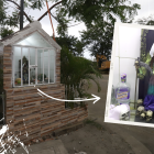 En Los Geranios existe un altar de adoración a la SantaMuerte, en el cual le dejan fruta, licor y dinero a manera de tributo.