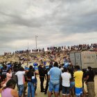 Los tres pescadores que fueron hallados en un bote estaban en estado de descomposición. Fueron llevados a la morgue.