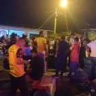 El populacho buscaba saber que había pasado en el sitio.