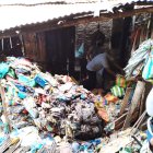 Este fue el cerro de basura que las autoridades encontraron.