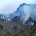 Se reportó un incendio en el Parque Nacional Cajas.