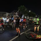 Ciclistas protestaban en la Kennedy.