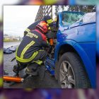 El personal del Cuerpo de Bomberos trabajo en la extracción de los cuerpos con equipos especializados.