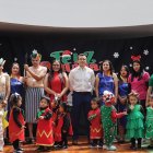 Antes de su visita a Santa Elena, Daniel Noboa estuvo en Cuenca, también en eventos navideños.