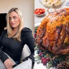 Carla Bellucci prepará un plato con pavo en la cena que cobrará a su familia.