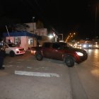 Varias camionetas participaron del traslado de Xavier Muñoz.