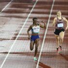Nicole Caicedo, velocista guayaquileña de 22 años y prospecto de atletismo.