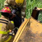 El joven de 25 años murió aplastado.