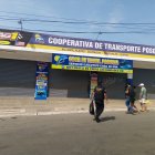 Las oficinas de las cooperativas de transportes estuvieron cerradas.