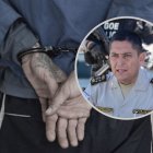 La Policía encontró a uno de los sospechosos una pistola y un cuchillo.